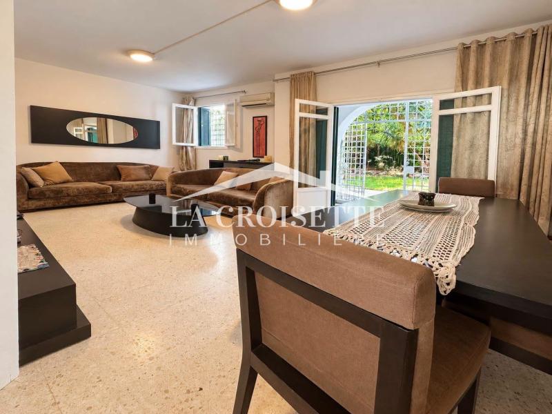 Appartement meublé S+2 avec jardin à La Marsa